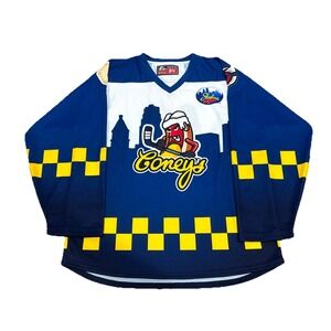 Cincinnati Cyclones Sublimated Skyline Chili Coneys Hotdog Hockey Jersey ECHL 54